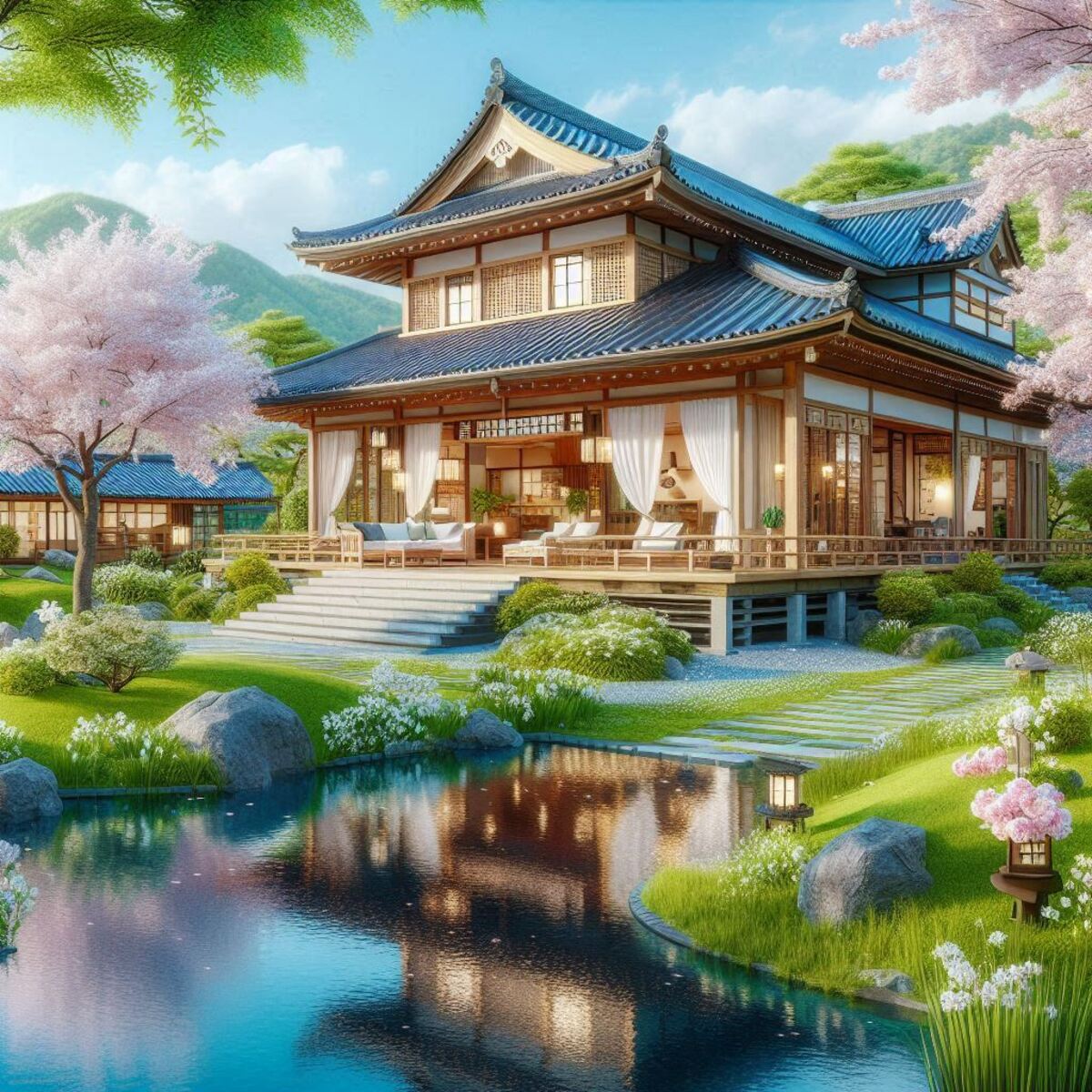在京都拥有一处富裕阶层瞩目的“和风别墅”
