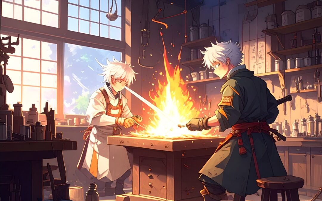 感受刀匠火花的工房