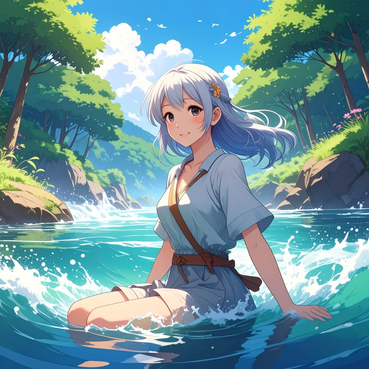 从水边感受自然