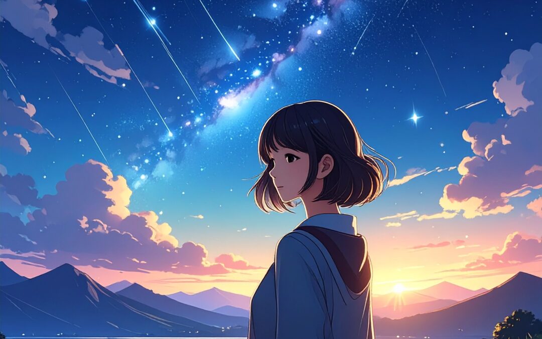 仰望星空与流星的观测会