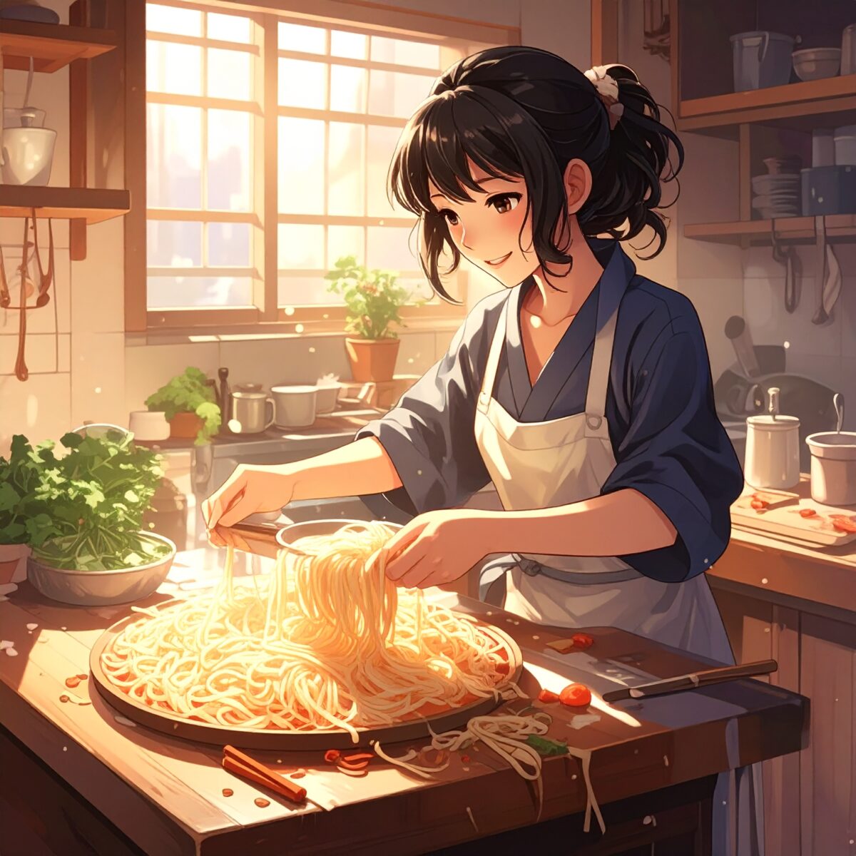 挑战自制乌冬面